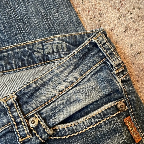 Silver Jeans Men Sam Ripped Blue Jean Size W32/L28 - Picture 3 of 8